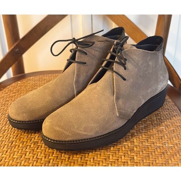 Toni Pons suede tan wedge lace up bootie size 37/6 - Picture 11 of 11
